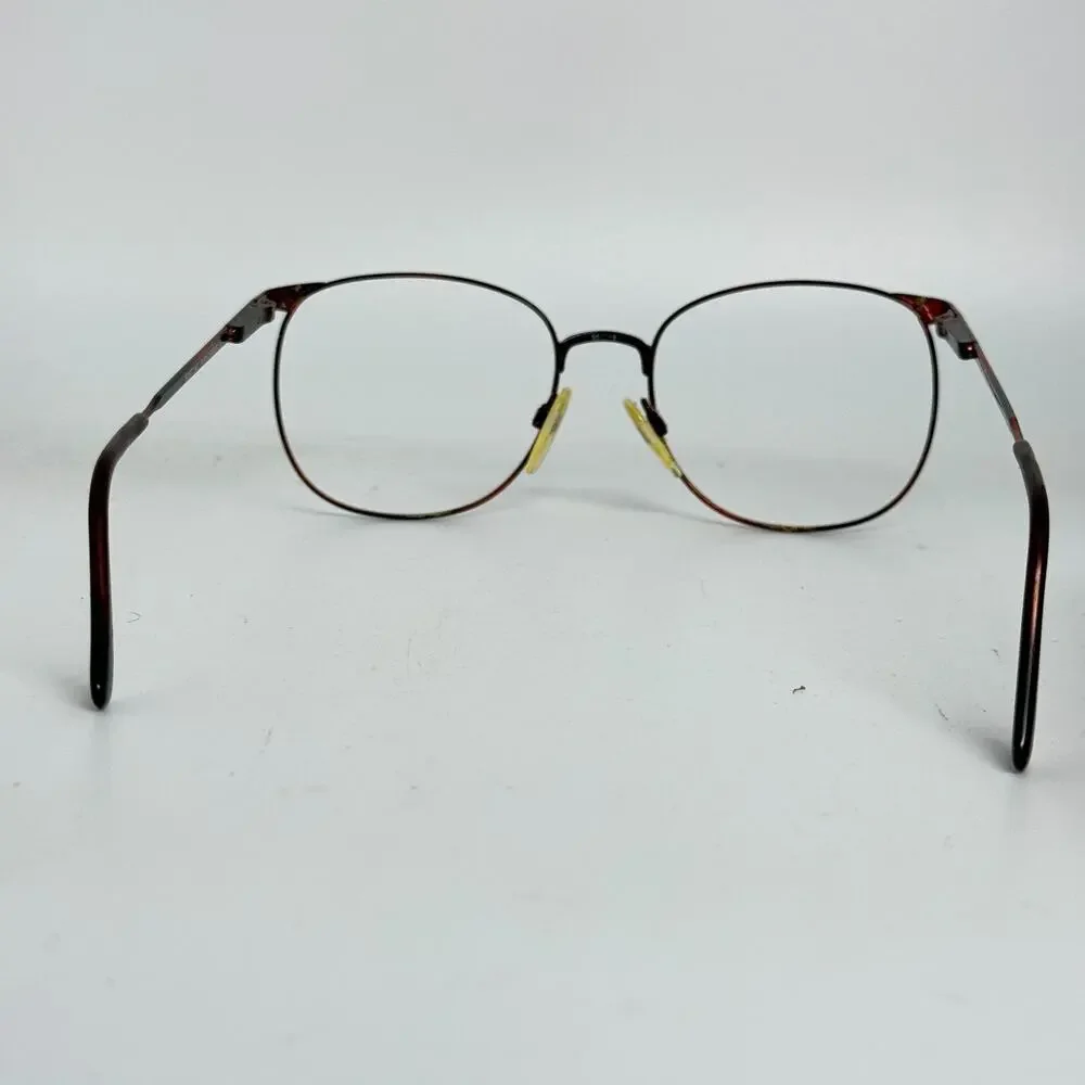 Marchon Fortune‎ Eyeglasses Burnt Amber Round Full Frames 140 mm 19666